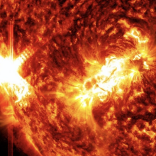 NASA captured an image of a strong solar flare the sun, emitted on Jan. 9, 2023 (this was not the unprecedented event).