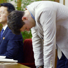 North Korea parades detained American student