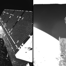 A European satellite got hit by some kind of space debris