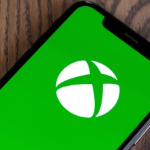 Xbox logo on a phone