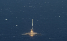 Jaw-dropping video shows onboard view of SpaceX's ocean landing