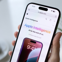 Apple Intelligence on an iPhone
