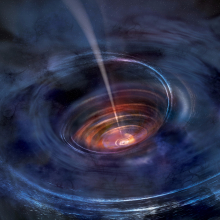 Sleeping black hole awakens to devour doomed star