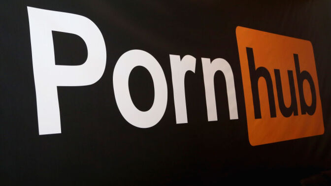 A Pornhub logo.