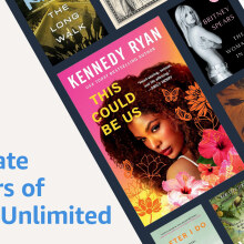 Kindle Unlimited titles on the right of the screen 