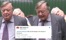 Politician casually falls asleep on live TV mid-way through debate