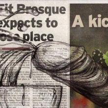 An exhibition dedicated to 'Drawing Dicks on the Herald Sun' is happening