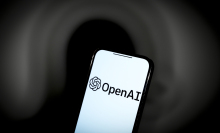 OpenAI logo on smartphone