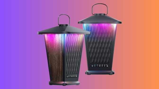 two speaker lanterns