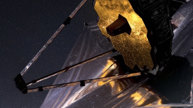 Depicting Webb telescope in space