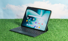 OnePlus tablet on turf