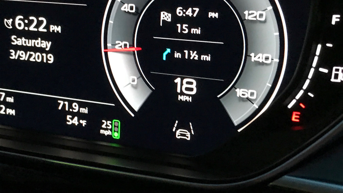 Audi's connected car feature barely helped me catch more green lights