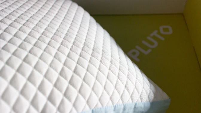 close up of quilted pillow