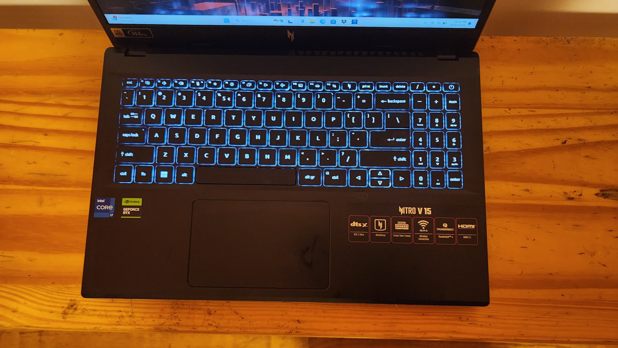 Acer Nitro 5 keyboard