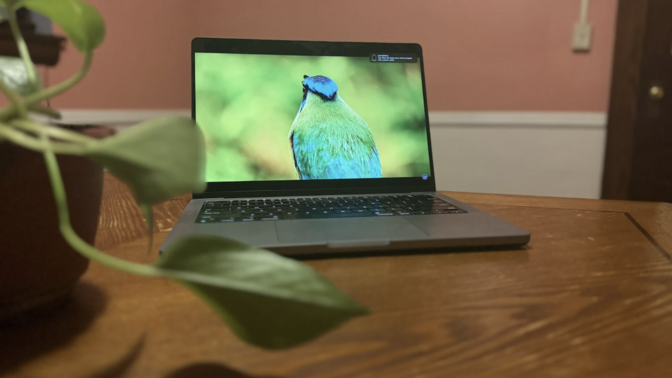 Apple MacBook Pro (M3) sitting on a table