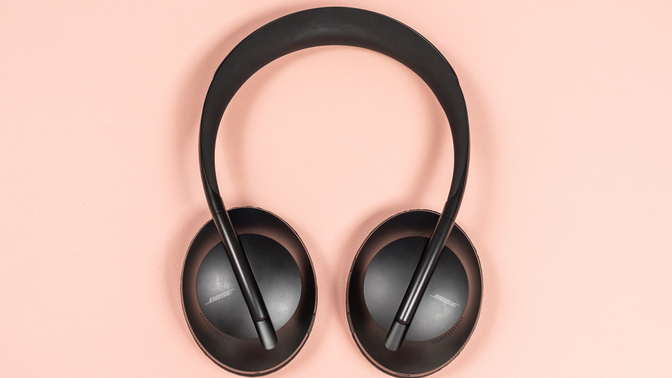 black bose 700 headphones viewed from above