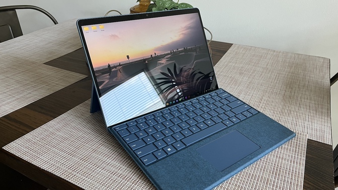 Microsoft Surface Pro 9 on a table