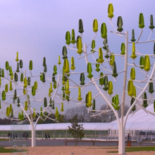 This nature-inspired wind turbine is shaped like a tree