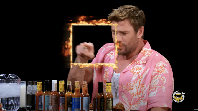 Chris Hemsworth on Hot Ones