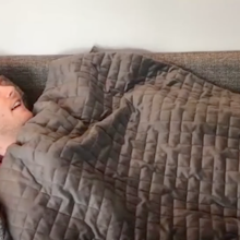Get better, stress-free sleep with this weighted blanket