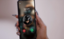 An image of a phone with an incoming call from Venom.