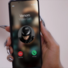 An image of a phone with an incoming call from Venom.