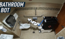 Somatic's automated bathroom robot