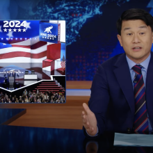Ronny Chieng presents a segment on the RNC on 'The Daily Show.'