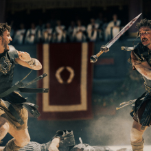 Paul Mescal and Pedro Pascal in "Gladiator II"