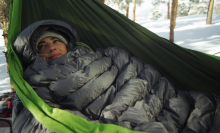 Cocoon sleeping bag can keep you warm while camping in the snow