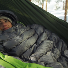 Cocoon sleeping bag can keep you warm while camping in the snow