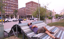 Street benches embedded with solar panels could power your phone on your next stroll