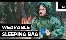 Go camping anywhere with this wearable sleeping bag