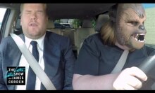 Chewbacca mom, James Corden and J.J. Abrams are 3 happy Chewbaccas