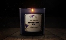 A blueberry pie-scented candle from 'Heretic's poster.