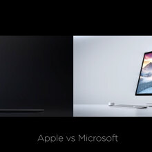 MacBook Pro and Surface Studio both look pretty amazing side by side