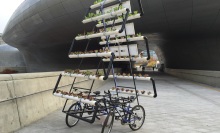 This mobile garden grows on top of your bicycle