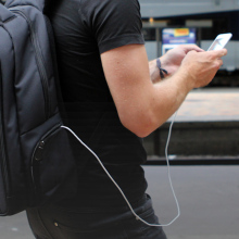 This anti-theft backpack can also charge your phone