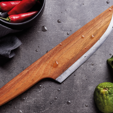 This German chef knife is made out of wood