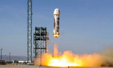 Watch the highlights of the Bezos-backed Blue Origin rocket's 4th flight