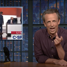 Seth Meyers presents a segment about the RNC.