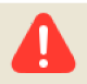 Triangle alert icon.