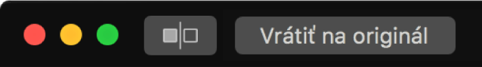 Tlačilo Obnoviť originál v blízkosti ľavého horného rohu okna aplikácie Fotky.