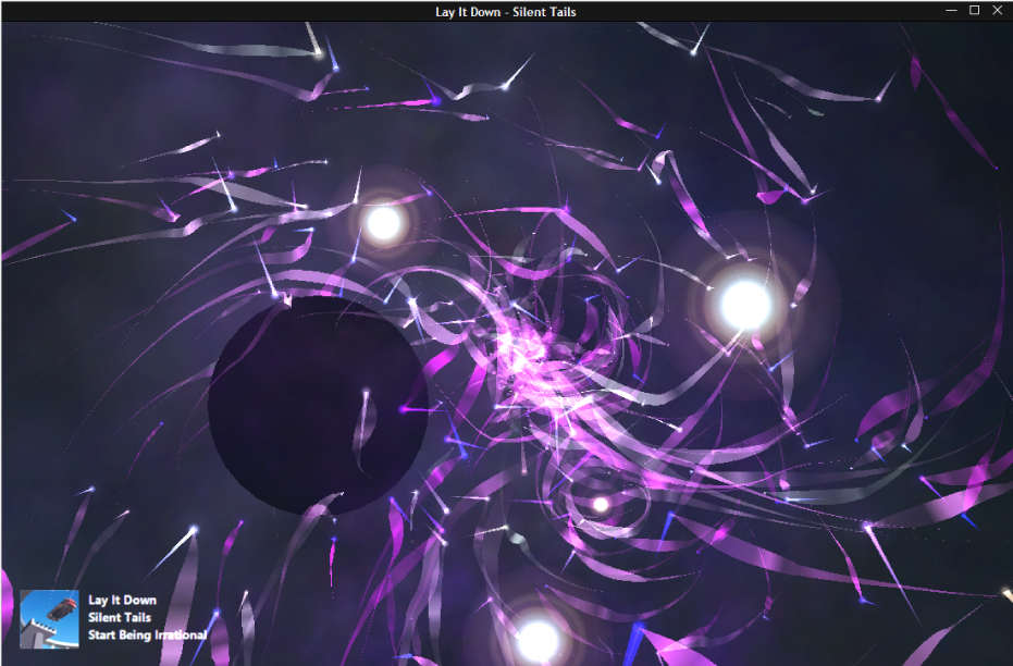 The iTunes visualizer window.