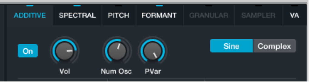 Figure. Additive element parameters.