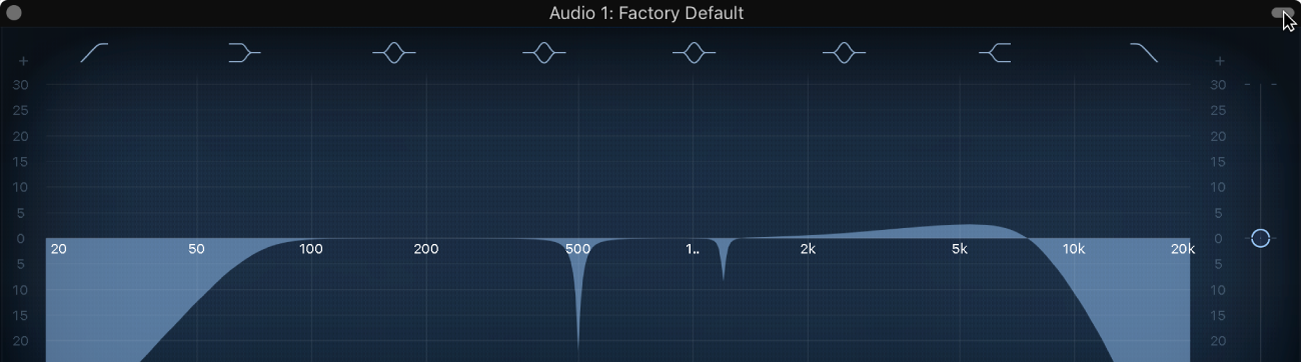 Figure. Pointing to the icon at the top-right corner of the plug-in window.