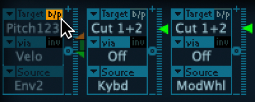 Figure. Bouton de contournement du routeur de modulation (b/p).