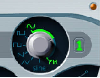 図。オシレータ1のFM。