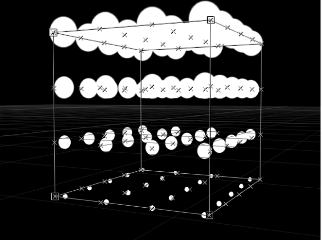 Canvas showing replicator with Origin set to Top