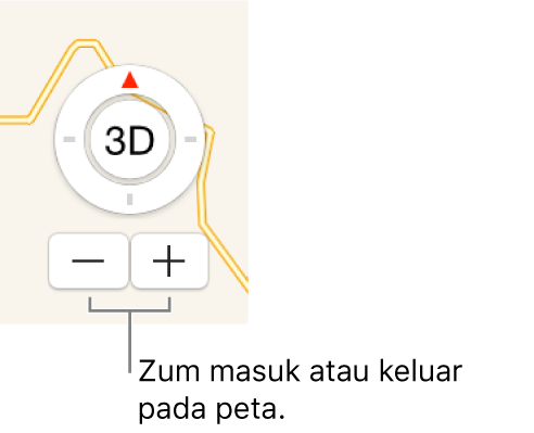 Butang zum pada peta.